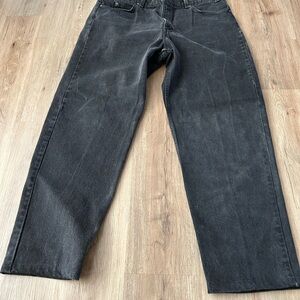 Vintage Orange Tab Levi’s 550 Jeans Relaxed Fit Mens Size 40x32 Black Denim